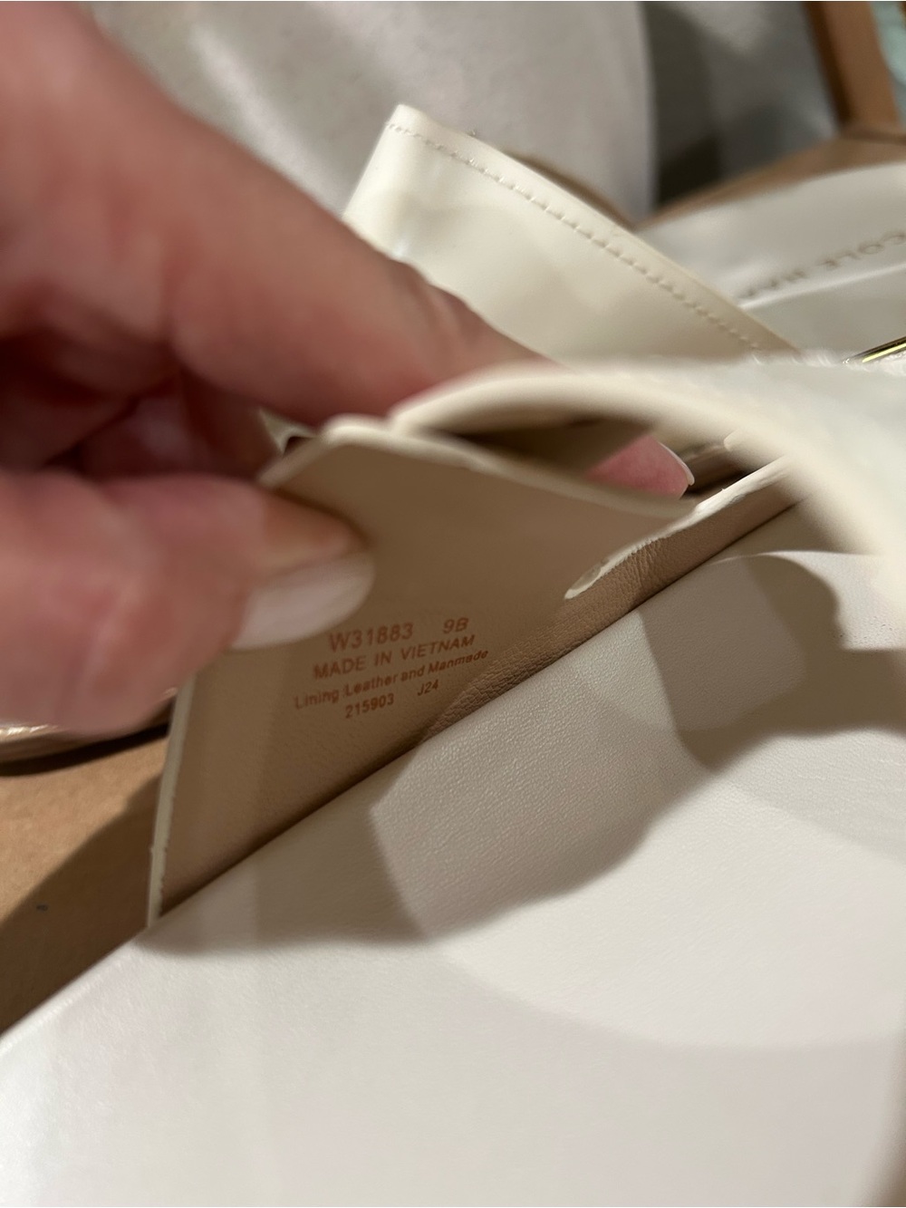 New Cole Haan Ivory Double Strap Slide Sandals - Picture 4 of 4